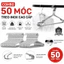 Combo 50 Móc Inox Treo Quần Áo Siêu Bền.