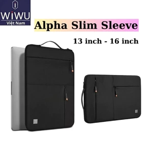 Túi Chống Sốc Laptop / Macbook Wiwu Alpha Slim Sleeve - Dáng Xách Dọc Thời Trang, Kháng Nước, Đệm Nhung
