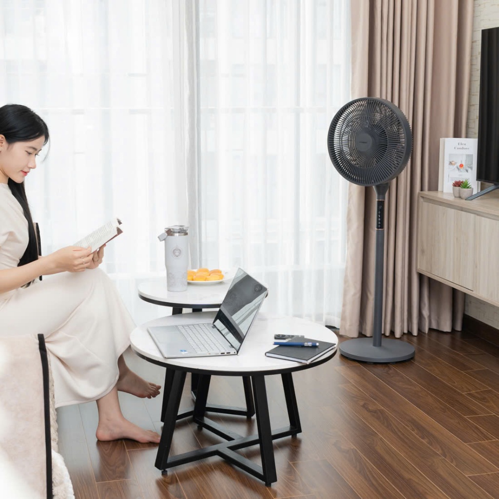 K71_ Quạt tuần hoàn không khí 360 độ Kalpen F12 (7 cánh)