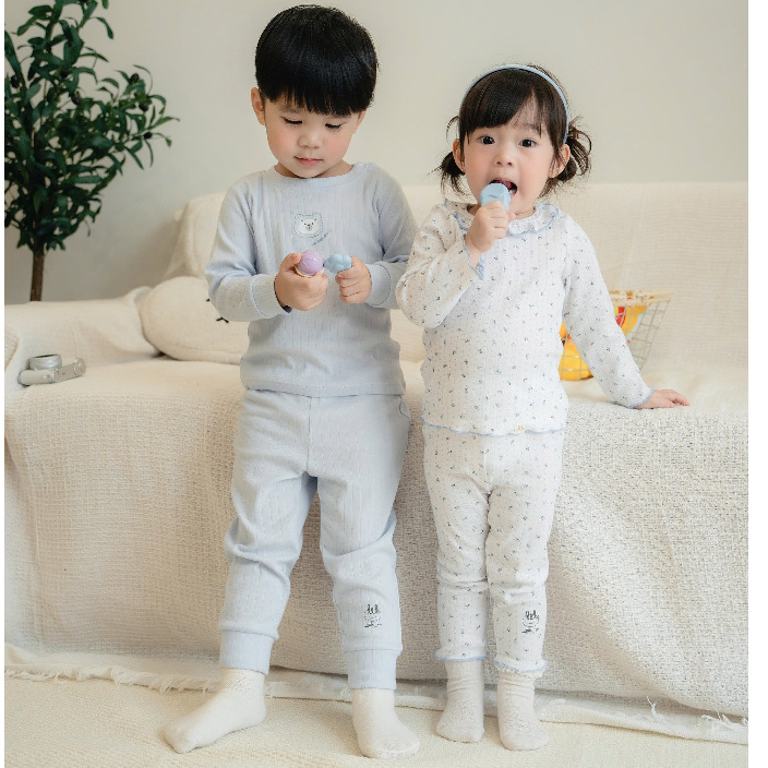 BỘ DÀI TAY CÀI VAI CHẤT MỀM MỎNG MÁT MẶC 4 MÙA [ CO DÃN - THẤM HÚT TỐT - MỀM] CHO BÉ TỪ 6/9M -4Y (6DTM10)