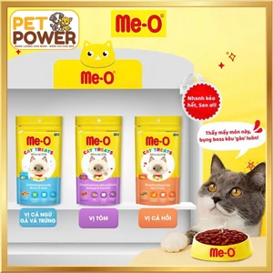 Bánh Thưởng Cho Mèo Me-O 50G Đủ Vị - Giòn Ngon, Bổ Sung Vitamin, Hỗ Trợ Răng Miệng & Tiêu Hóa
