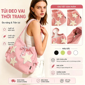 Túi tote đeo chéo Phong Cách Hàn Quốc Cho Nam Nữ size to ,vừa a4 ,sách vở đi học đi chơi thời trang.s4061