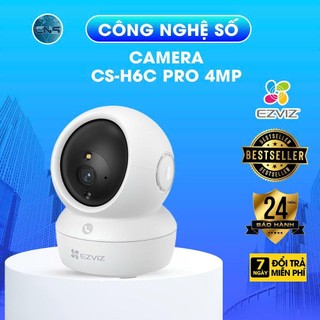 Camera WiFi quay quét EZVIZ H6C Pro 2K+ 4MP (Trong nhà) | Màu Ban Đêm, Đàm Thoại| Chống Ngược Sáng| Chính Hãng BH 2 Năm