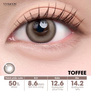 [COMBO 6 CHIẾC] Lens cận 1 ngày VIVIVIMOON, kính áp tròng khóa ẩm màu Kitten Eyes Brown, Pebble, Sincere Gray, Toffee