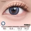 Lens cận 1 ngày VIVIVIMOON, kính áp tròng khóa ẩm màu Kitten Eyes Brown, Pebble, Sincere Gray, Toffee