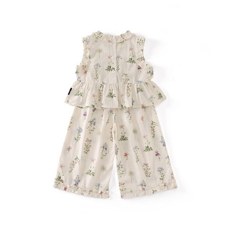 Set Bộ Bé Gái, Đồ Bộ Bé Gái Mặc Mùa Hè Họa Tiết Hoa Nhẹ Nhàng Chất Liệu Cotton Mềm Mại