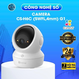 Camera WiFi quay quét EZVIZ H6C Pro 3K 5MP (Trong nhà) | Màu Ban Đêm, Đàm Thoại| Chống Ngược Sáng| Chính Hãng BH