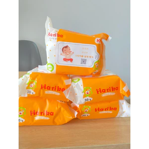 Khăn Ướt Không Mùi 30 Miếng Gói Nhỏ Tiện Lợi - Không Paraben, MIT, Phenoxyethanol - Vải Không Dệt Mềm Mại
