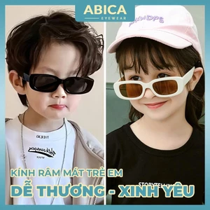Kính râm màu kẹo thời trang trẻ em,kính râm mát Vintage chống tia cực tím vuông lớn cho bé trai và bé gái 283 [Nhóm 5]