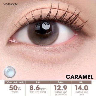 [COMBO 6 CHIẾC] Lens cận 1 ngày VIVIMOON, kính áp tròng khóa ẩm màu Ebony Black, Circle Black, Pearl Gray, Caramel