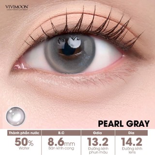 [COMBO 6 CHIẾC] Lens cận 1 ngày VIVIMOON, kính áp tròng khóa ẩm màu Ebony Black, Circle Black, Pearl Gray, Caramel