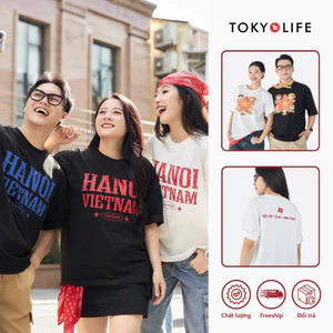 Áo Thun Unisex TOKYOLIFE In Hình Yêu Nước BST Tôi Yêu Việt Nam