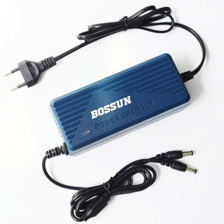 Sạc Nhanh Adapter 3A BOSSUN BS-PC0230A - Sạc 2 Pin Cùng Lúc Cho Pin Máy Khoan, Máy Bulong Pin Mạch Có Quạt Tản Nhiệt