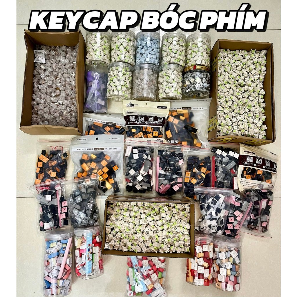 KEYCAP bóc phím các loại NEW chưa gõ ,Keycap bàn phím cơ ,Keycap giá rẻ