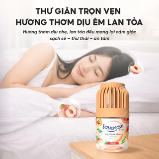 Lọ tỏa hương Lovenose khử mùi 180ml, thơm phòng thế hệ mới lưu hương thơm đến 45 ngày