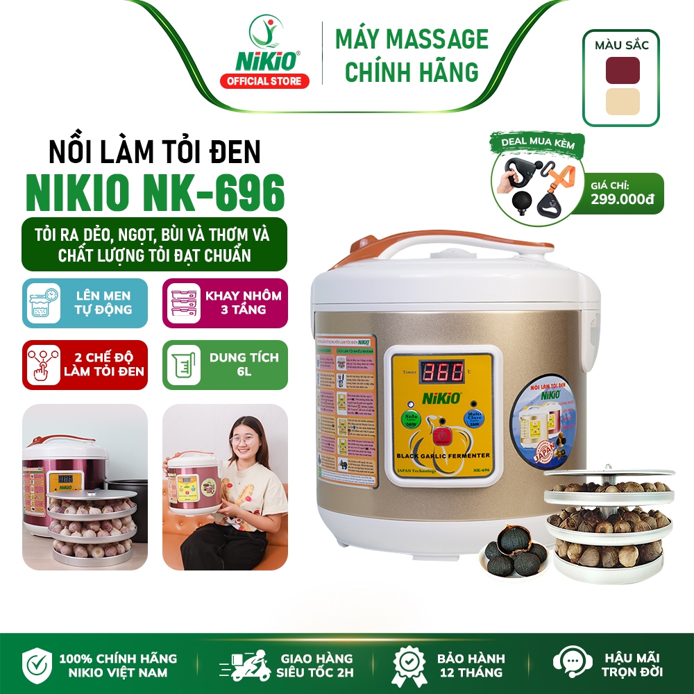 Máy Làm Tỏi Đen Chuyên Dụng Nhật Bản Nikio NK-696 - Dung tích 6 lít