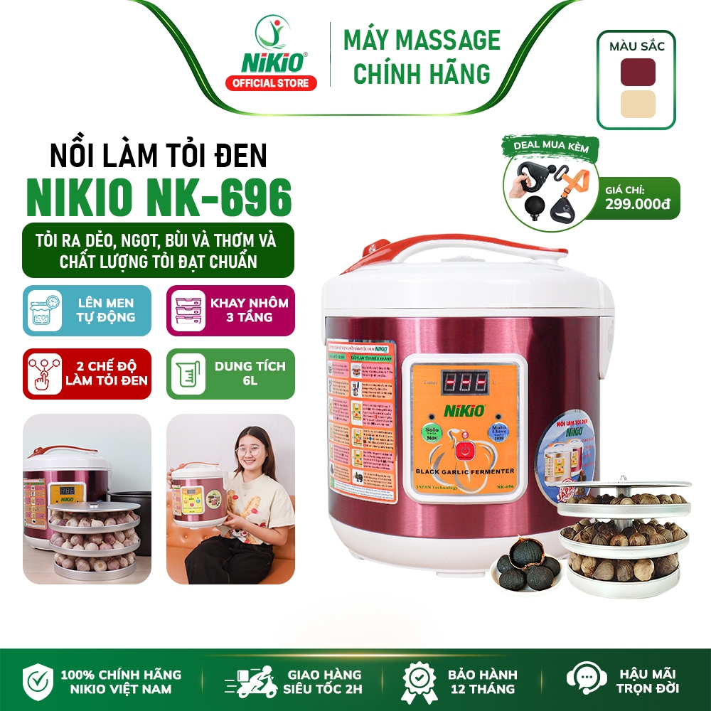 Nồi ủ tỏi đen Nhật Bản Nikio NK-696/ 6 lít - Dòng cao cấp - Chính Hãng Nikio