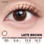 Lens cận 1 ngày VIVIMOON, kính áp tròng khóa ẩm Venus Brown, Latte Brown, Milk Tea Brown, Jupiter Gray