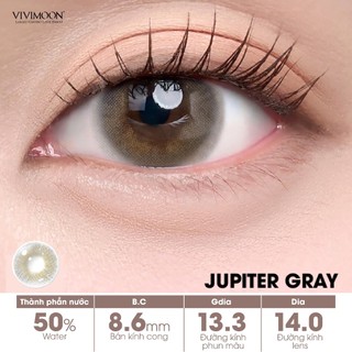 [COMBO 6 CHIẾC] Lens cận 1 ngày VIVIMOON, kính áp tròng khóa ẩm Venus Brown, Latte Brown, Milk Tea Brown, Jupiter Gray