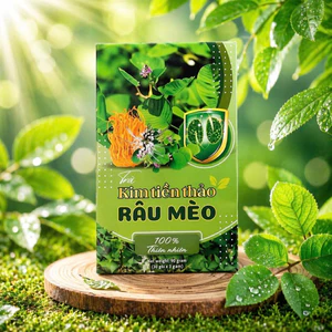 Trà Kim Tiền Thảo Râu Mèo Mộc Tâm - Thảo Mộc Tốt Cho Hệ Tiết Niệu (hộp 30 túi lọc)