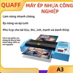 Máy ép nhựa QUAFF khổ A4/A3, phù hợp cho màng ép nhựa / màng ép lạnh, có thể xử lý tài liệu / giấy / giấy ảnh — ảnh 1