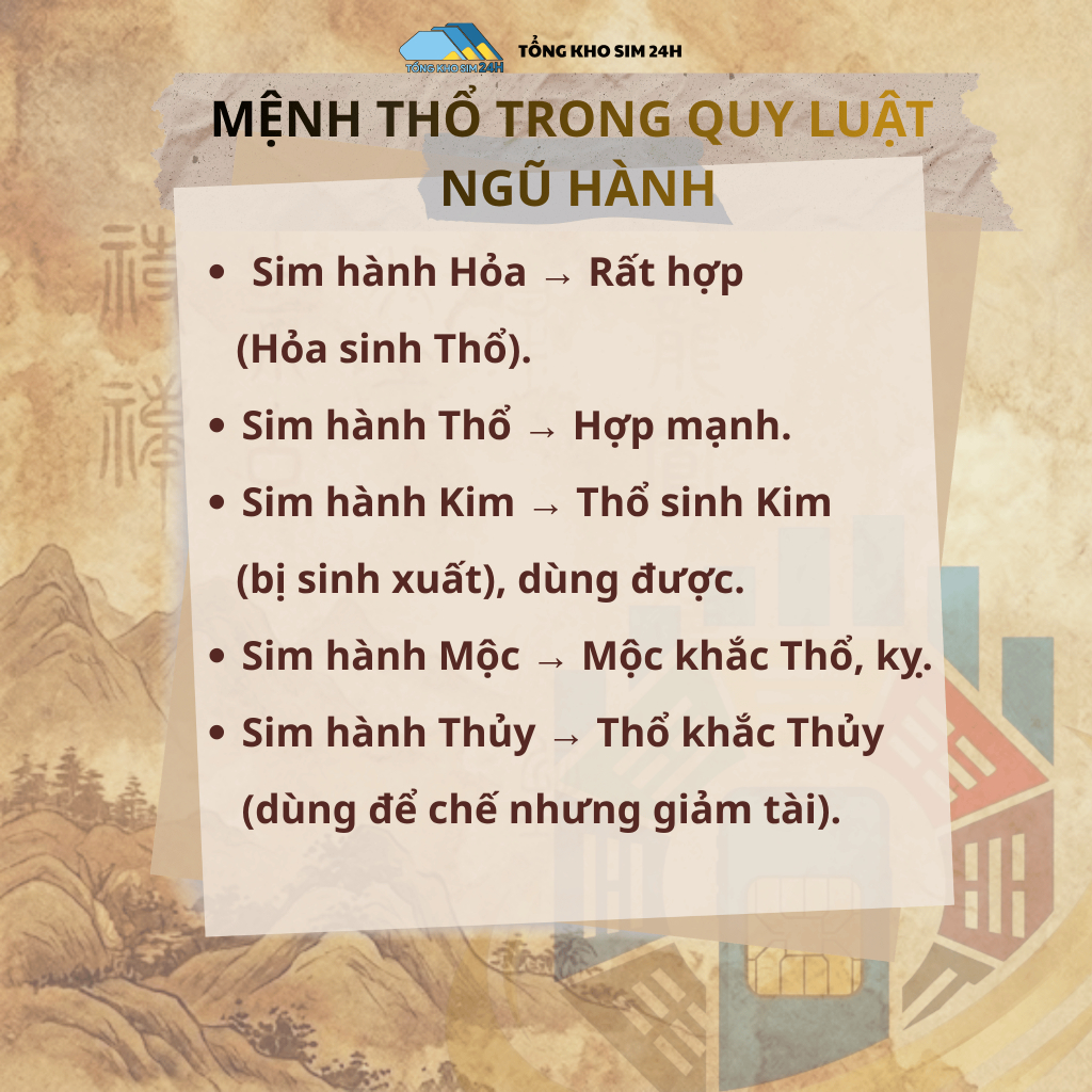 Sim Viettel Mệnh Thổ – Sim Chu Dịch Vững Sự Nghiệp, Thu Hút Tài Lộc [Phải ĐKCC]