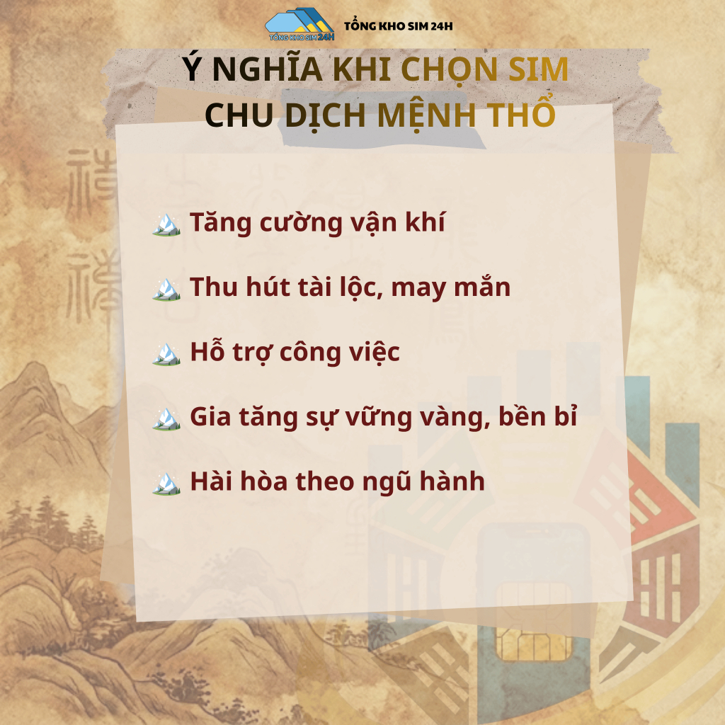 Sim Viettel Mệnh Thổ – Sim Chu Dịch Vững Sự Nghiệp, Thu Hút Tài Lộc [Phải ĐKCC]