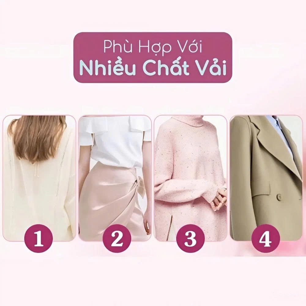 Bàn Là Hơi Nước Cầm Tay Gấp Gọn Công Suất 1500W Ủi Phẳng Mọi Loại Vải, Tiện Lợi Mang Đi Du Lịch Công Tác