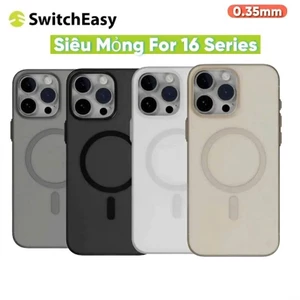 Ốp Lưng Nhám Siêu Mỏng SwitchEasy Ultra Slim Magnetic 0.35mm Cho iPhone 15/16/17 Pro Max - Sạc Từ Tính
