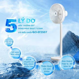 Quạt cây đứng, quạt cây Bear DFS-D47F2 , quạt 9 cánh siêu mát có ĐIỀU KHIỂN TỪ XA, hoạt động êm ái bảo hành 18 tháng