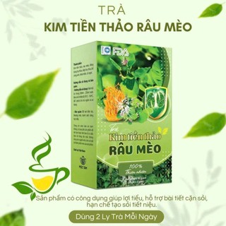 Trà Kim Tiền Thảo Râu Mèo Mộc Tâm - Thảo Mộc Tốt Cho Hệ Tiết Niệu (hộp 30 túi lọc)