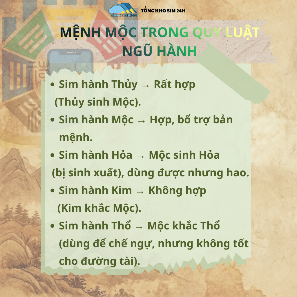 Sim Viettel Chu Dịch Mệnh Mộc – Sinh Khí Dồi Dào, Hút Lộc Công Danh & Bình An