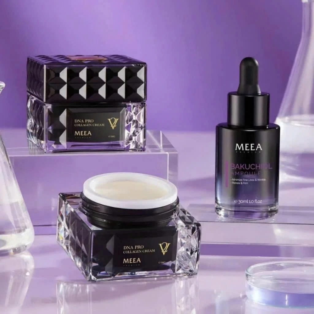 Combo Kem Face Collagen Cá Hồi MEEA V2 Tinh Chất Bakuchiol Tái Tạo Da 30g