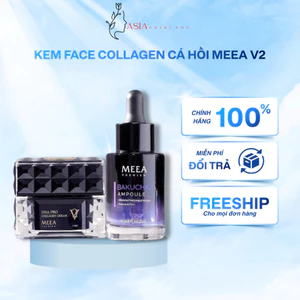 Combo Kem Face Collagen Cá Hồi MEEA V2 Tinh Chất Bakuchiol Tái Tạo Da 30g