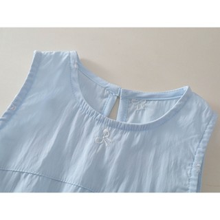Váy Bé Gái, Váy Bí Bé Gái Thiết Kế Tiểu Thư Phối Nơ Xinh Mặc Hàng Ngày Chất Liệu Cotton Mềm Mại
