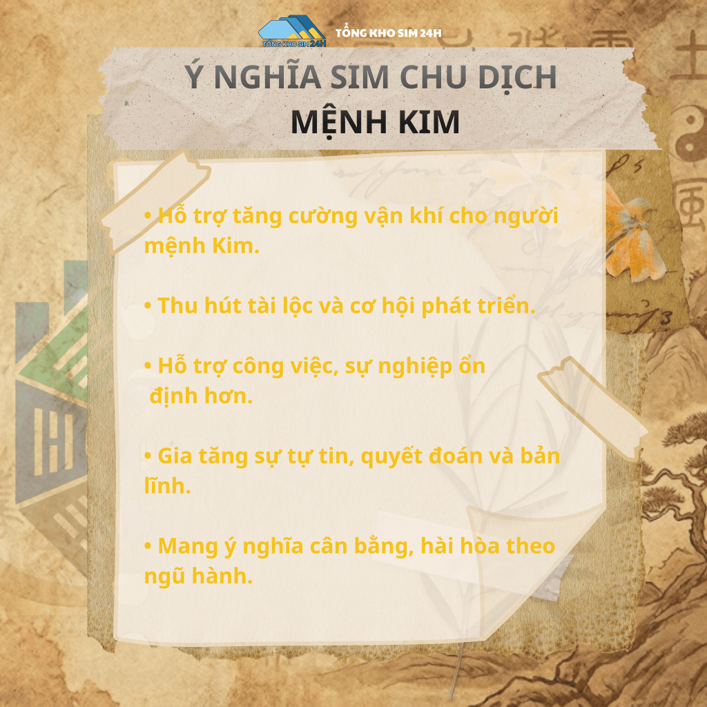 Sim Viettel Chu Dịch Mệnh Kim – Khai Vận Tài Lộc, Hút May Mắn & Đẳng Cấp Phong Thủy