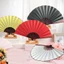 Quạt xếp nan 31cm trơn màu phụ kiện chụp ảnh cầm tay cổ trang