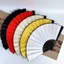Quạt xếp nan 31cm trơn màu phụ kiện chụp ảnh cầm tay cổ trang