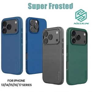 Ốp Lưng Nillkin Super Frosted Shield Pro Cho iPhone 15/16/17 ProMax - Lưng Cứng Nhám Viền Dẻo Chống Bám Vân