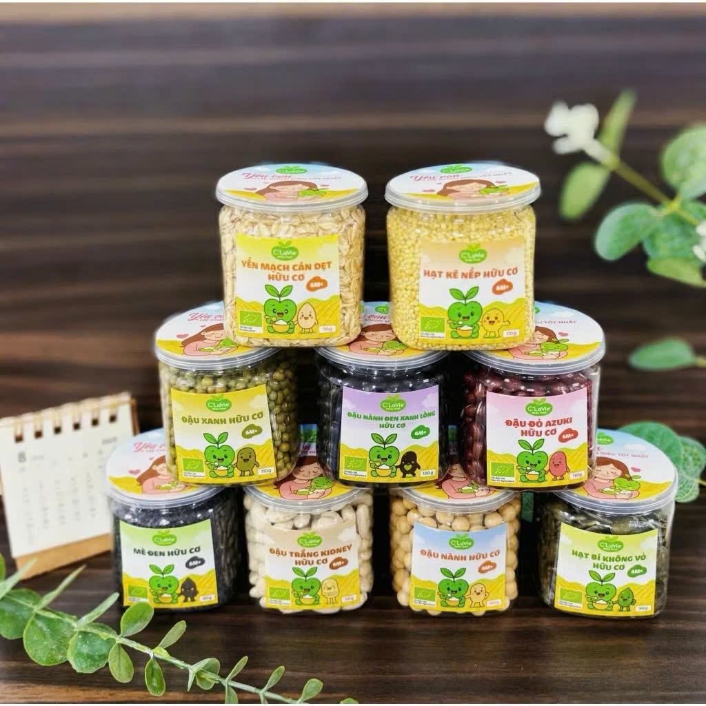 Hạt Kê Nếp Hữu Cơ C'Lavie Đã Tách Vỏ Cho Bé Ăn Dặm. Nấu Cháo, Làm Sữa Hạt,...
