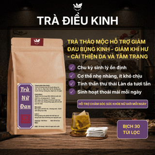 Trà Nữ Đan - Ankhangorganic - 11 vị thảo mộc điều kinh Cân Bằng Cơ Thể ôn định theo chu kỳ - Bich 30 túi lọc