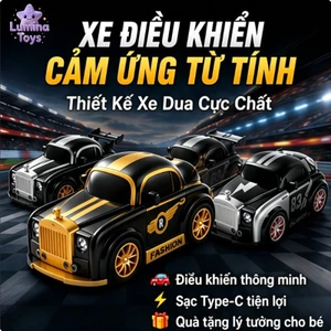 🚗 Xe Điều Khiển Cảm Ứng Bằng Tay Siêu Nhạy | Sạc Type-C Tiện Lợi, Chất Liệu ABS Bền Bỉ, Kích Thước 13x8x6cm Mini