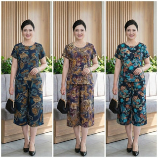 Bộ Đồ Lanh Trung Niên Nữ Sang Trọng - Đồ Bộ Nữ Trung Niên Vải Lanh mùa hè