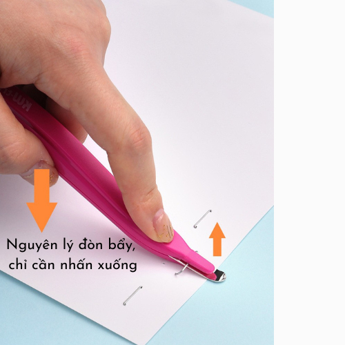 Đồ Gỡ Ghim Bấm Hiệu Kwtrio, Đồ Gỡ Kim Bấm Giấy Tích Hợp Đuôi Nam Châm Giúp Thu Gom Ghim Thừa Dễ Dàng