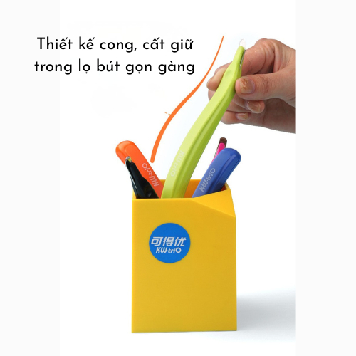 Đồ Gỡ Ghim Bấm Hiệu Kwtrio, Đồ Gỡ Kim Bấm Giấy Tích Hợp Đuôi Nam Châm Giúp Thu Gom Ghim Thừa Dễ Dàng