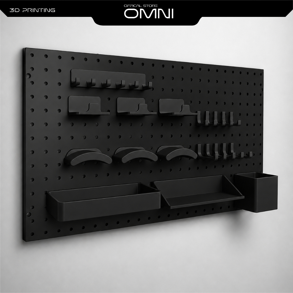 Phụ Kiện Pegboard Lỗ Tròn OMNI | Móc Treo, Khay Đựng, Giá Đỡ Tai Nghe, Cho Pegboard Kim Loại | BigBuy360 - bigbuy360.vn