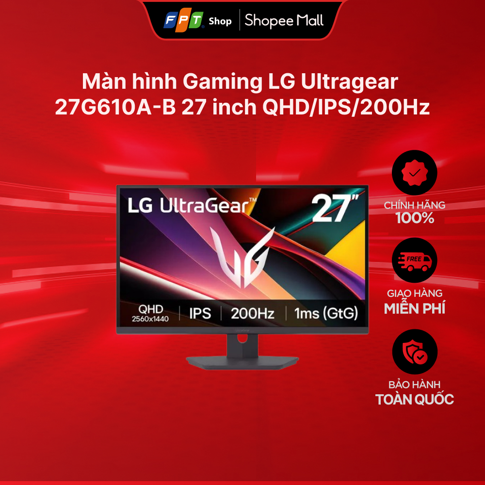 Màn hình Gaming LG Ultragear 27G610A-B 27 inch QHD/IPS/200Hz