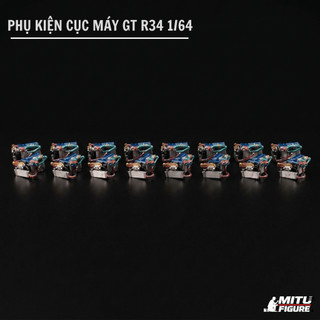Phụ Kiện Cục Máy GT-R34, Động cơ  siêu xe I6 turbo - mini GT, hotwheels 1:64 MITU Figure 1/64 , phụ kiện mô hình,Sa bàn
