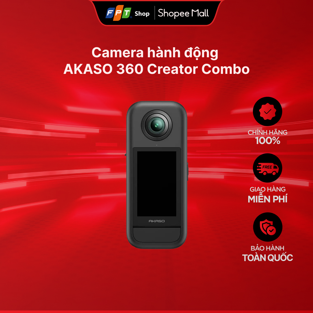Camera hành động AKASO 360 Creator Combo