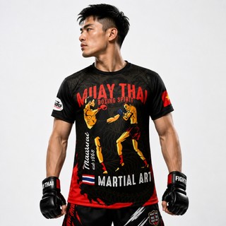 Áo Thun Võ Thuật Fighter M01 - Áo Thun Muay Thái Dragon, KickBoxing, Boxing – Never Give Up